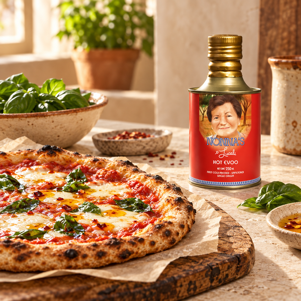 Pizza, crust to center