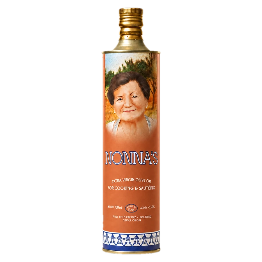 One bottle of Nonna's Olive Oil 750mL Cooking & Sautéing